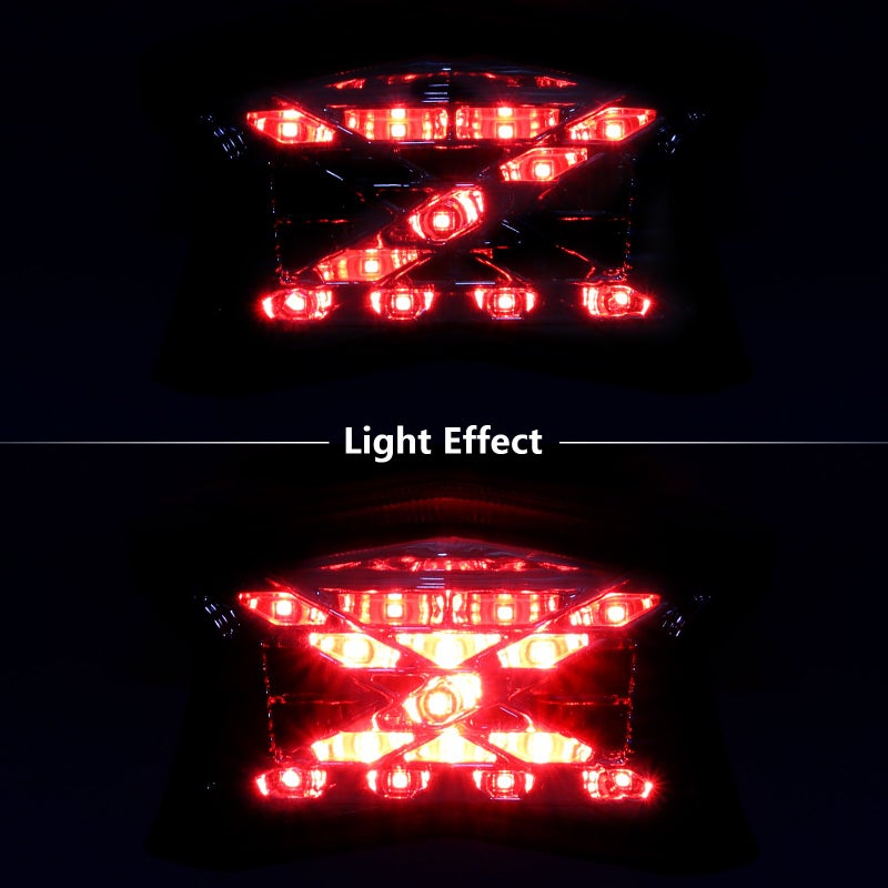 MFC PRO Integrated LED Tail Lights for 2017-2025 Kawasaki 650 Z650 Z900 ZH2 -Smoke Lens - Image 3
